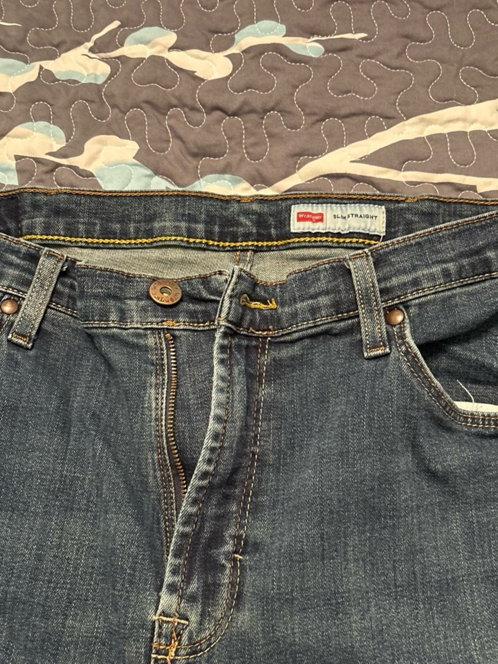 Wrangler Slim Straight Men’s Jeans - Indigo Blue